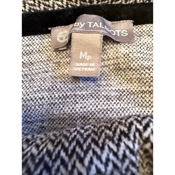 Women's Talbots Gray & White Cowl Neck Sweater MP - Picture 4 of 10